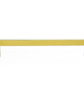 30 Pack Seven And A Half Inch Square Cabinet Handles Brushed Brass Drawer Pulls For Cabinets Cupboards Kitchen Hardware With Smooth Finish Easy Install And Durable Metal Construction Center To Center Seven And A Half Inch, showcasing a single handle on white background.