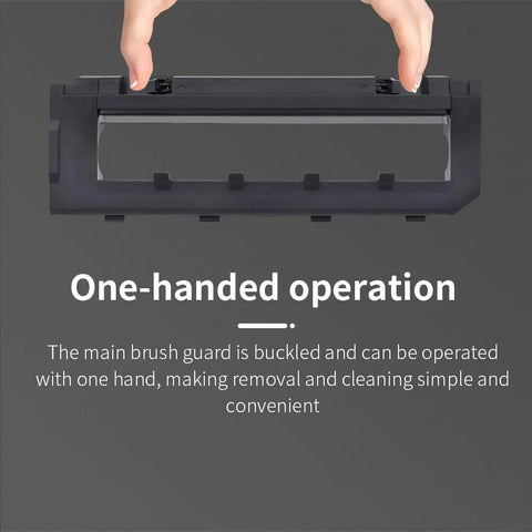 Hand holding Replacement Brush Covers Guards For Roborock S7 S7 Plus S7 MaxV Ultra S7 MaxV Plus Q5 Q5 Plus Q7 Max And Q7 Max Plus Robot Vacuum Cleaners 2 Pack Easy Fit And Peak Performance