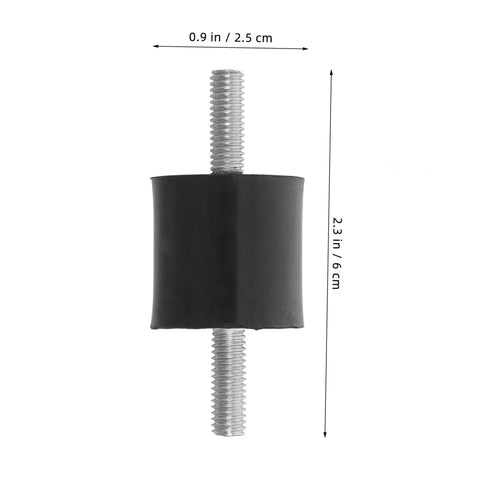 Vibration Isolator Mounts 25x25mm Rubber Mounts For Equipment Gear Quiet Stable Operation Easy Install Beefed Up Anti Vibration Dampers For Machinery Electronics And Audio Setup, black threaded rubber mount