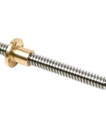 10Mm Lead Screw With Brass Nut For 3D Printer Z Axis 700Mm Length 27.56 Inches Acme Thread 2Mm Pitch TR10x2 Stainless Steel Rod