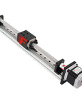 Dead Reliable Aluminum Mini Linear Stage Built Ridiculously Tight With Nema 23 Stepper Motor And Smooth G1610 Ballscrew For Sweet CNC Motion Control Plus Massive 300Mm Stroke Table with visible motor and rail.