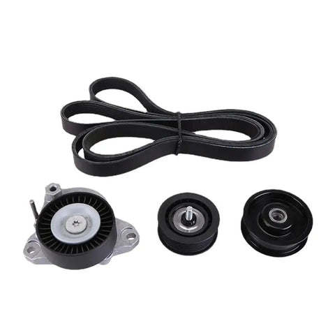 Premium Belt Tensioner Pulley Kit Fits Mercedes Benz M272 Engine Models Including W221 W164 W211 W203 C300 C350 E350 ML350 Years 2006-2011 For Smooth Driving And Reliable Performance Without Any Hiccups. black serpentine belt kit with tensioner and pulleys