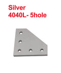 Heavy Duty Five Hole Metal Corner Brace And Shelf Bracket Set Badass Strength Diy Hardware Reliable Silver Steel Joint Plate Connecting Strip for sturdy shelf construction