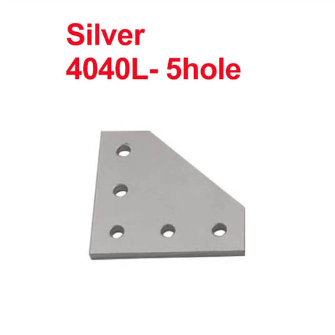 Heavy Duty Five Hole Metal Corner Brace And Shelf Bracket Set Badass Strength Diy Hardware Reliable Silver Steel Joint Plate Connecting Strip for sturdy shelf construction