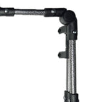 Durable Foldable Wagon Handle Replacement For Outdoor Carts And Beach Trolleys, Portable Push Pull Bar Attachment, Easy Fold Design For Camping Gear, Trolley Handle Replacement, 19.7 By 14.6 Inch Compact Accessory, black metal handle