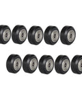 Top Notch V Shape Groove Plastic Bearing Pulleys For 3D Printer Rollers 5mm Bore 10 Pack Quiet Smooth Operation OpenBuilds Compatible Passive Ball Bearing Wheels arranged in two rows