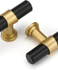 10 Pack Black And Gold Cabinet Knobs For Kitchen Cabinets Dressers And Drawers With Arch Bow Design Matte Black Finish Stainless Steel