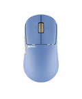 Ultra Lightweight Wireless Gaming Mouse Featuring CrazyLight Tech Featherweight 39g Build in Ocean Blue, top view.