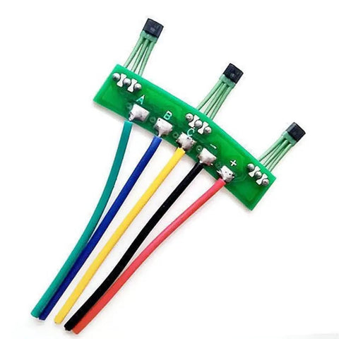 Hall Sensor For Two Wheel Electric Bikes With Board Cable Replacement Part And Plug And Play Motor Hall Element For Ebike Durable Sensor Module For Electric Bicycle Motors Easy To Install And Replace In Two Wheel Vehicles