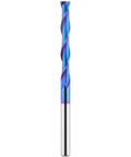Router bit, extra-long 4-inch upcut spiral; 1/4-inch shank and cutting diameter, solid carbide with NACO coating