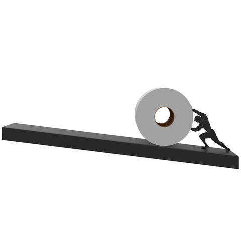 Floating Toilet Paper Shelf Organizer For Bathroom Wall Mount Tilted Holder For Tissue Rolls Wipes Towels And More Dope Modern Decor