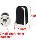 5 Pack EQ Knob Replacement Set For DJ Controllers And Mixers Durable Potentiometer Fader Caps dimensions with push rod
