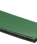 FleetRunner Micro V Serpentine Drive Belt Heavy Duty Engine Replacement with high temperature resistant green material shown close-up