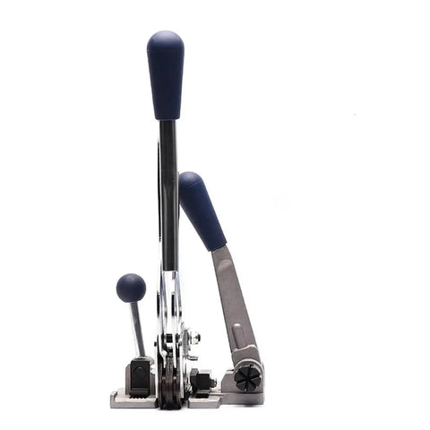 Heavy Duty 3 In 1 Manual Strapping Machine Tool For Tightening, Locking And Cutting Steel Plastic Bands, hand cranked design.