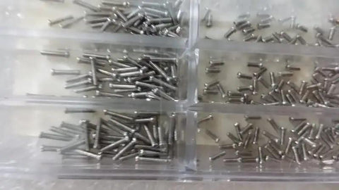 500Pcs Stainless Steel 10 Kinds Small Screws Nuts Assortment Kit For Miniature Projects Watches And Glass Fixtures