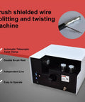 Heavy Duty Wire Twisting Machine With Adjustable Three Brush System For Precise Cable Shield Brushing Peeling And Cutting Versatile Automatic Tool fits multiple wire types, easy to operate.