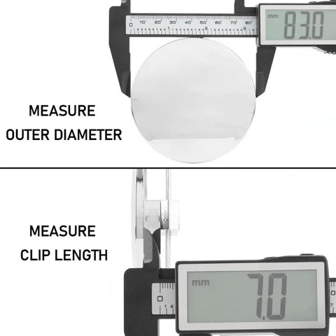 Measuring Chrome Silver ABS Wheel Center Caps For Suburban 2001 2017 83mm Outer Diameter And 76mm Clip