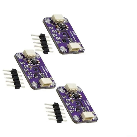High Precision Temperature And Humidity Sensor Module 3.3 To 5V I2C For Air Conditioners And Smart Home Automation in purple casing