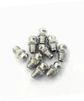 Assorted grease zerks from One Stop Grease Fitting Kit With Assorted Nozzles And Grease Gun Attachments For Bearings And Recessed Fittings Pro Grade And Easy To Use Handy Plastic Case Great For Workshops And Garages
