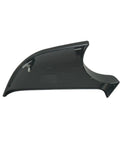 Left Side View Mirror Lower Cover Cap Direct Bolt Up For Tesla Model 3 2017 2018 To 2021 side view showing sleek black design.