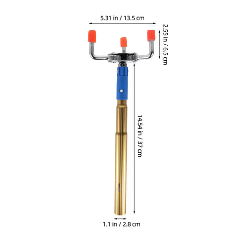 Heavy Duty Aluminum Alloy Smoke Sensor Disassembler Tool For Office Checks With Slick Transducer Wrench, 5.31in wide and 14.54in long.