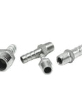 Heavy Duty Stainless Steel NPT Male Hose Barb Pipe Fitting Connector Kit, 1 Eighth To 2 Inch NPT Sizes, 304 Stainless in silver finish