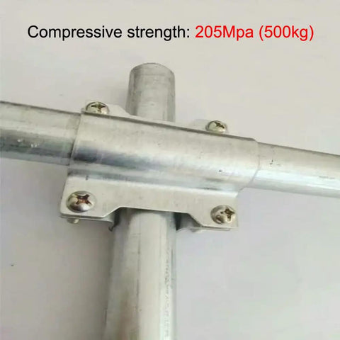 Heavy Duty Greenhouse Cross Grid Pipe Clamps For 1 3/8 Inch OD Tubes Galvanized Steel Fittings With Bolts And Nuts No Rust 20 Pcs 10 Pairs Easy Install Perfect For Farm Fencing Railings And Garden Greenhouses