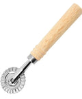 Wooden handle multipurpose dough roller and pastry wheel cutter for pizza round blade pizza cutter pro grade dope easy grip kitchen gadget