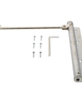 Automatic Stainless Steel Door Closer With Adjustable Tension And Quiet Spring Buffer, Easy Install For Home And Office