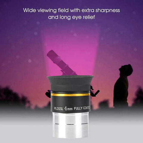 1.25 Inch 4mm Plossl Eyepiece With Full Multilayer Coating And Metal Body For Astronomy Telescopes in front of night sky