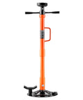 Legit Heavy Duty Underhoist Support Stand With Adjustable Height And Smooth Bearing Handle For 2204 Lb Rides, orange metal construction.