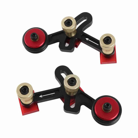 Precision Ball Bearing Roller Guide Wheel For Table Saw Fence Mount Heavy Duty Sealed Bearings with red and black material.