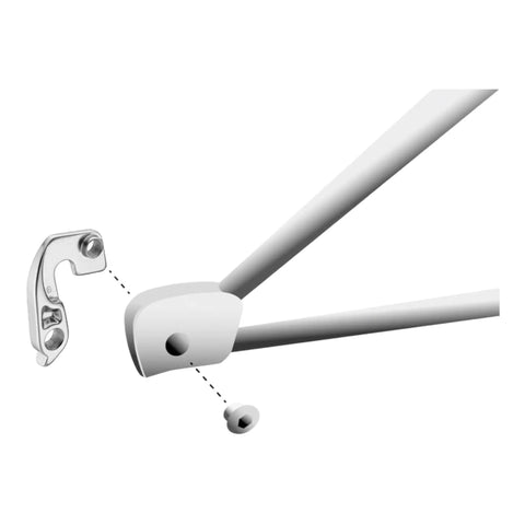 Hanger 65 Replacement For Bikes With Precise Rear Dropout Alignment, Includes M8 Long Chainring Bolt Mounting Hardware
