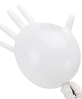Straight Up Reliable Disposable Nitrile Exam Gloves, White Powder Free Build, Rock Solid 3 Mil Coverage For Medical Rounds, Kitchen Prep, Barber Work, Or Heavy Duty Home Cleaning, Box Of 100, shown as a hand-shaped glove.