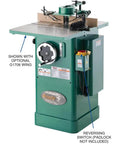 Built Like A Tank One Point Five Horsepower Woodworking Shaper Featuring Massive Twenty By Eighteen Inch Cast Iron Table And Dual Voltage Motor