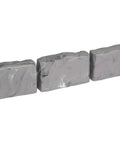 No-Dig Landscape Edging Kit With Anchoring Spikes Stone-Look Garden Border 15 Foot Set 2.7 Inch Tall Slate Gray segments
