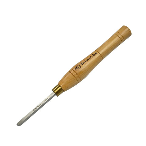 Lathe Woodturning Bead Cutting Chisel Set 4 Piece HSS Bead Tools with M2 High Speed Steel Blades Hardwood Handles Brass Ferrules