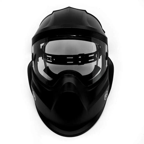 Professional Grinding Face Shield Featuring Anti Fog Lens And Wide View Protector For Industrial Work and Woodworking Shops Built Tough To Handle Gnarly Debris No Stress At All Top Tier - front view.