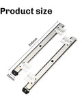 Product size of Heavy Duty Adjustable Underdesk Keyboard Slide Rail With Non Slip Skid Side Mount 35 Key Computer Drawer Track.