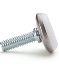 Close-up of Heavy Duty M8 Threaded Furniture Levelers 10 Pcs Height Adjustable Great Glide Feet For Chairs Desks Cabinets Rust Resistant