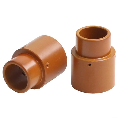 Precision Plasma Air Diffuser 13788 Fits Eastwood Versa 40A And Pro 70 for hot rods, featuring two brown heat-resistant connectors.