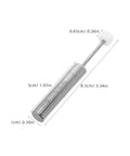 Soft Close Trash Can Damper Piston Kit For Home Kitchen Office, Quiet, Smooth Lid Closure, Steel And Plastic Mechanism, dimensions shown