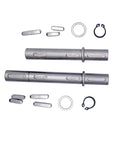 Top Shelf Worm Gearbox Output Shaft Compatible With NMRV030 And NMRV040 Worm Reducers For Silent Power Transmission And Hassle Free Heavy Duty Machine Upgrades, precision machined steel, includes clips.