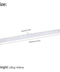 All In One Guitar Setup Kit With 16 Inch Fret Leveler And Notched Straight Edge size dimensions in millimeters and inches