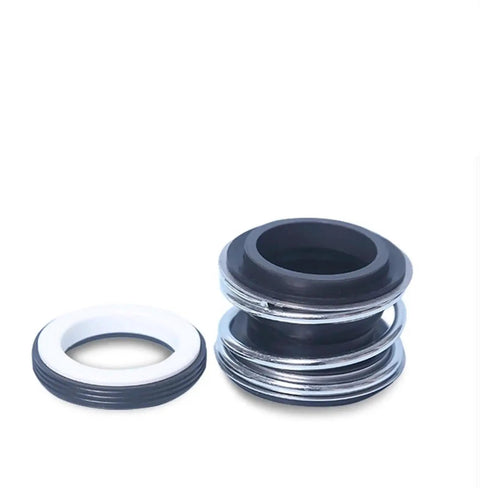 Mechanical Water Pump Seal Kit 12 To 30mm Shaft Diameter With Silicon Carbide Stationary Ring And Carbon Rotary Ring Single Spring NBR Seal Built For Heavy Duty Pumps Pro Grade Sealing Parts Series Fitment, seal components shown