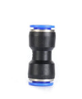 Premium Pneumatic Straight Push Connect Fittings Kit For Air Line Quick Hose Repair With High Pressure Resistance And Simple Tool-Free Installation Saving Time On Industrial Automation And Heavy Duty Setup Projects, straight black 6-12mm fitting