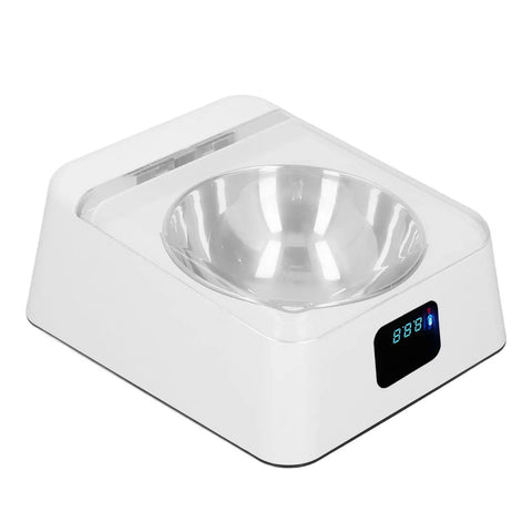 Slick Smart Automatic Pet Feeder With Induction Auto Opening Lid For Dogs And Cats High Grade Food Bowl No Sweat Cleaning Premium Robust Feeding Station in sleek white design