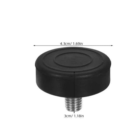 12 Pack Screw On Rubber Feet M10 For Chairs And Furniture Legs Nonslip Shock Absorption Pads Carbon Steel And Rubber