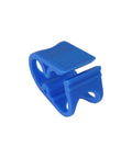 Four Pack Adjustable Hose Clamps For One Quarter To One Half Inch Tubes Blue Water Flow Control Clips Sturdy Plastic
