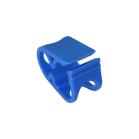 Four Pack Adjustable Hose Clamps For One Quarter To One Half Inch Tubes Blue Water Flow Control Clips Sturdy Plastic